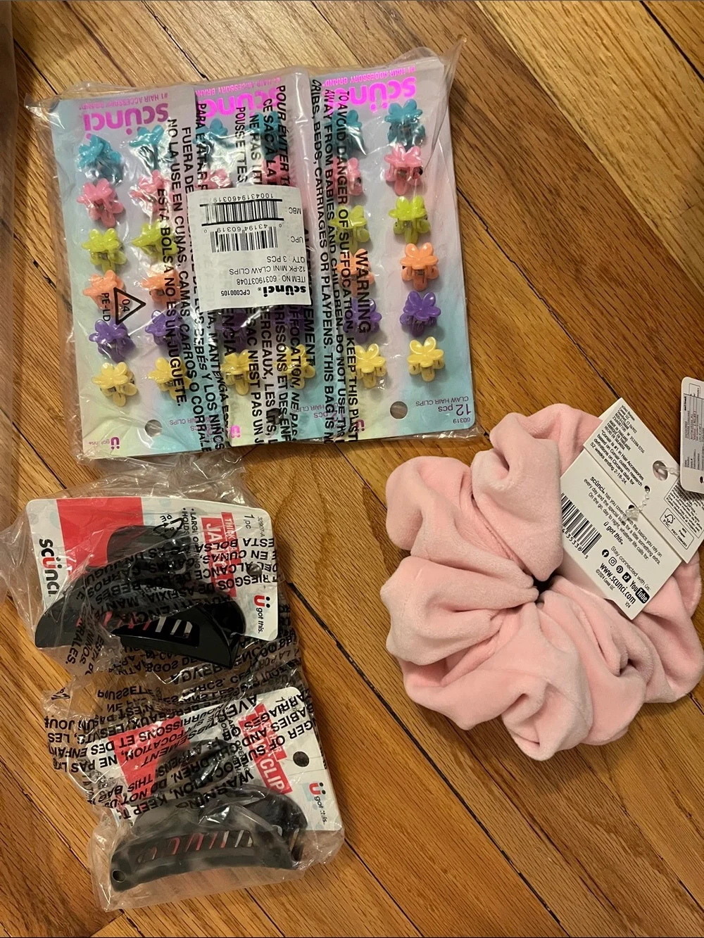 scunci/conair unopened hair accessories set (mystery bag)